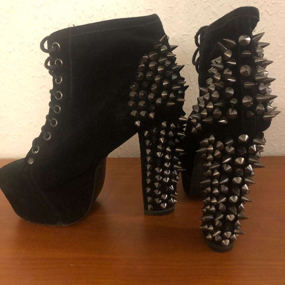 Jeffery Campbell Spiked Suede Litas
